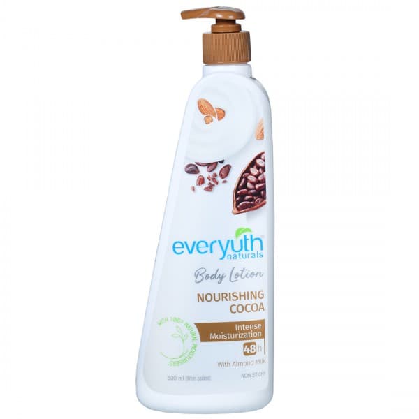 Everyuth Naturals Body Lotion Nourishing Cocoa Intense Moisturization 48h with Almond Milk 500 ml