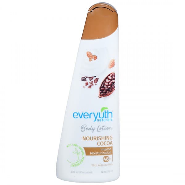 Everyuth Naturals Body Lotion Nourishing Cocoa Intense Moisturization 48h with Almond Milk 200 ml