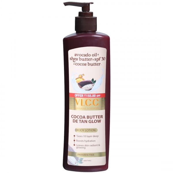 Vlcc Cocoa Butter De Tan Glow Body Lotion (Offer Rs 155 off) 400 ml