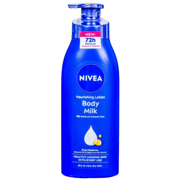 Nivea Body Milk Dry To Very Dry Skin 72h Moisture Nourishing Lotion 400 ml