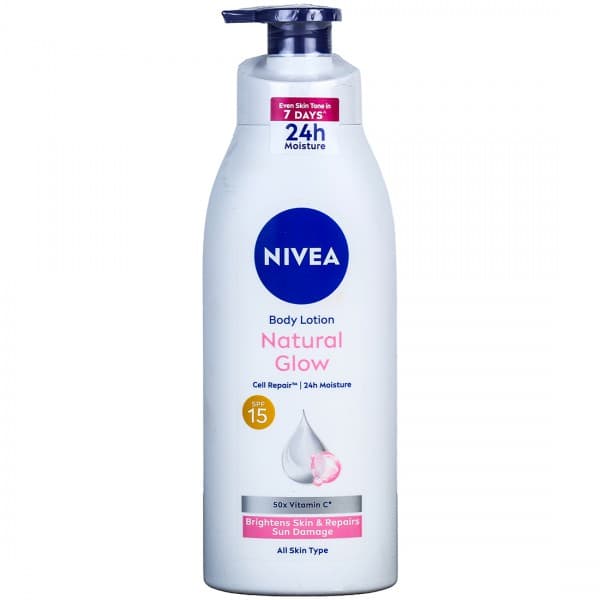 Nivea Natural Glow SPF 15 Body Lotion 400 ml