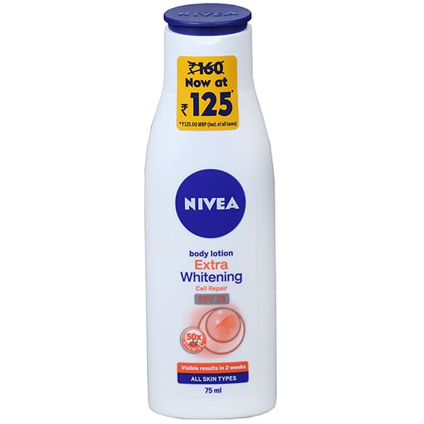 Nivea Extra Whitening Cell Repair Spf 15 Body Lotion (RS 35 Off) 75 ml
