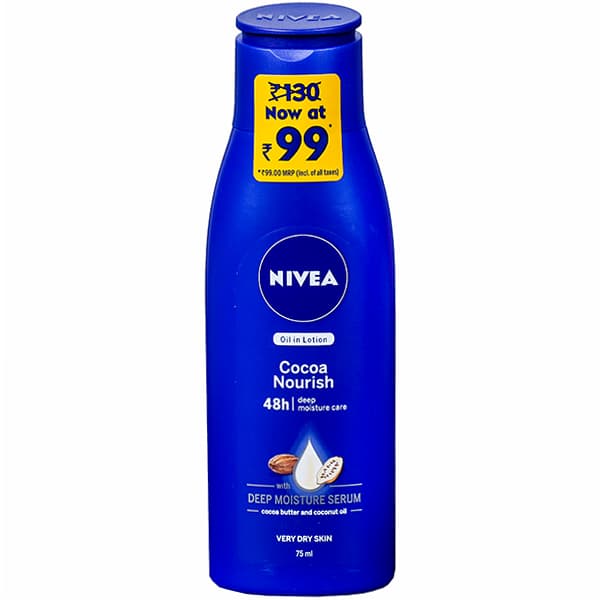 Nivea Cocoa Nourish With Deep Moisture Serum Very Dry Skin Lotion (Rs 31 Off) 75 ml