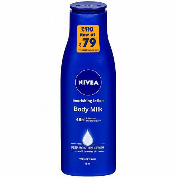 Nivea Nourishing Very Dry Skin Milk Body Lotion with Deep Moisture Serum (Rs 31 Off) 75 ml