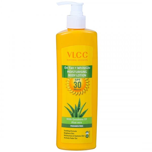 Vlcc De Tan+ Whiteglo Moisturising Body Lotion SPF 30 PA+++ 350 ml