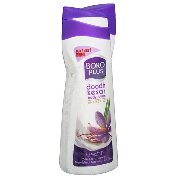 BoroPlus Antiseptic Doodh Kesar Body Lotion (Buy 1 Get 1 Free) 2 x 300 ml