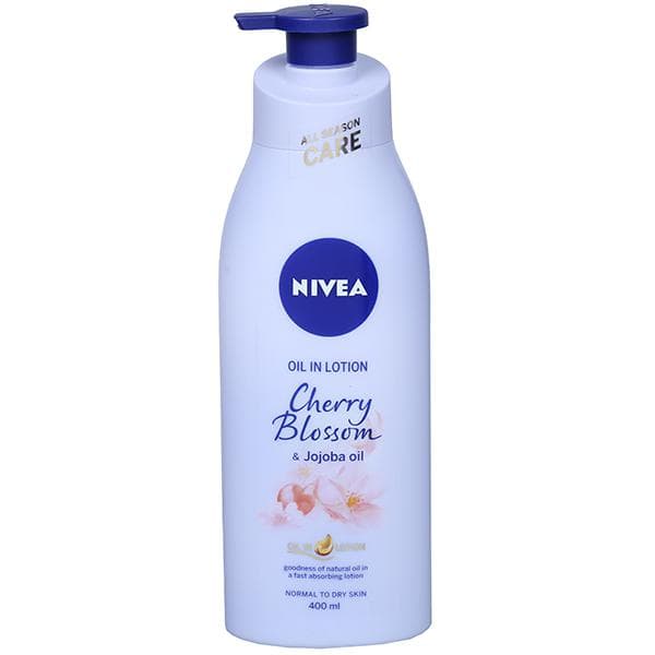 Nivea Oil In Lotion Cherry Blossom & Jojoba Oil Nornal To Dry Skin 400 ml