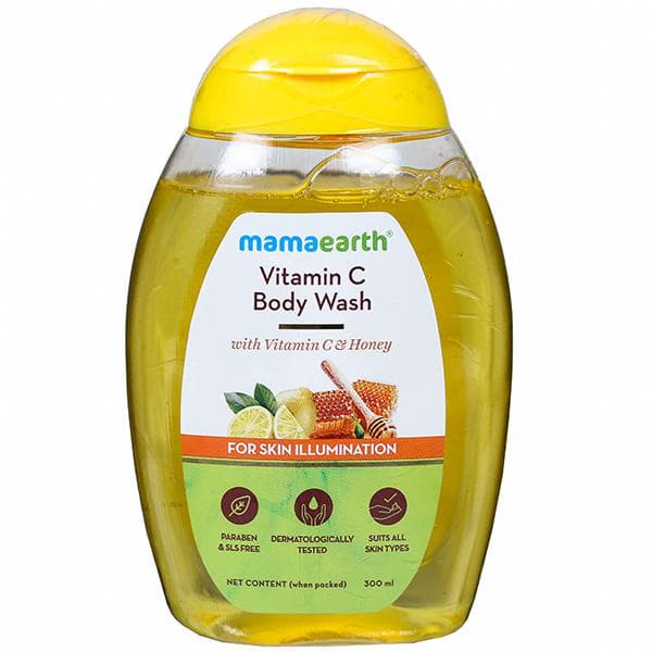Mamaearth Vitamin C Body Wash with Vitamin C & Honey for Skin Illumination 300 ml