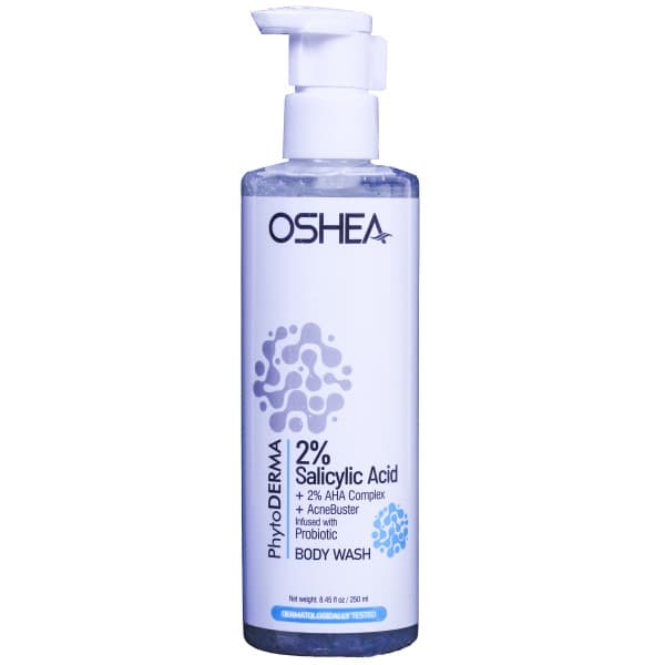 Oshea Phytoderma 2% Salicylic Acid + 2% AHA Complex + Acnebuster Body Wash 250 ml