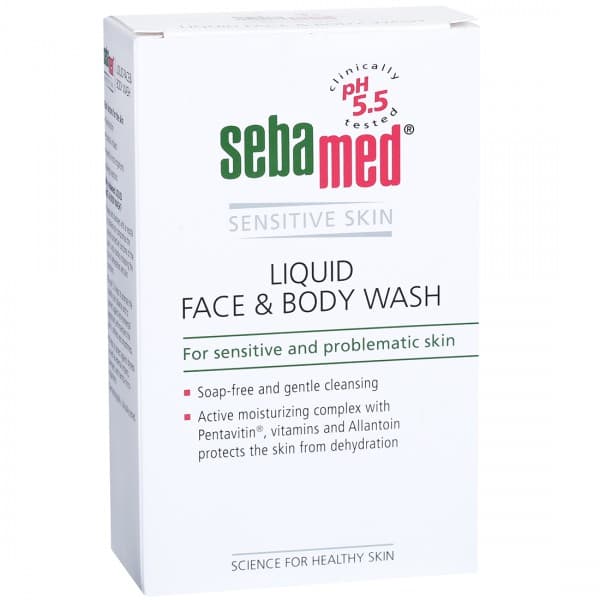 Sebamed Liquid Face & Body Wash for Sensitive and Problematic Skin 200 ml