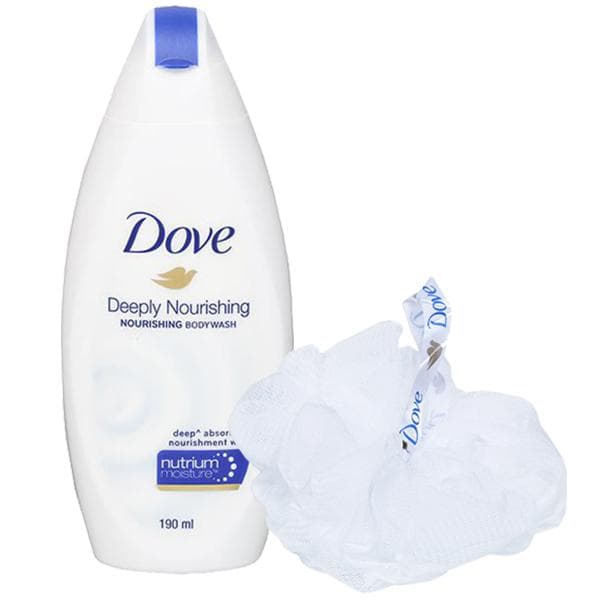 Dove Nutrium Moisture Deeply Nourishing Body Wash (Free Loofah) 190 ml