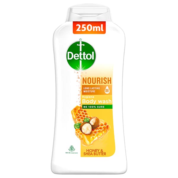 Dettol Hygiene Body Wash Nourish Honey & Shea Butter 250 ml