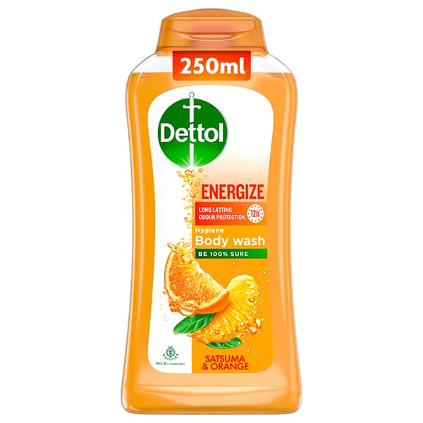 Dettol Hygiene Body Wash Energize Satsuma & Orange 250 ml