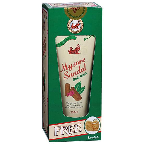 Mysore Sandal Body Wash (Free Loofah) 200 ml