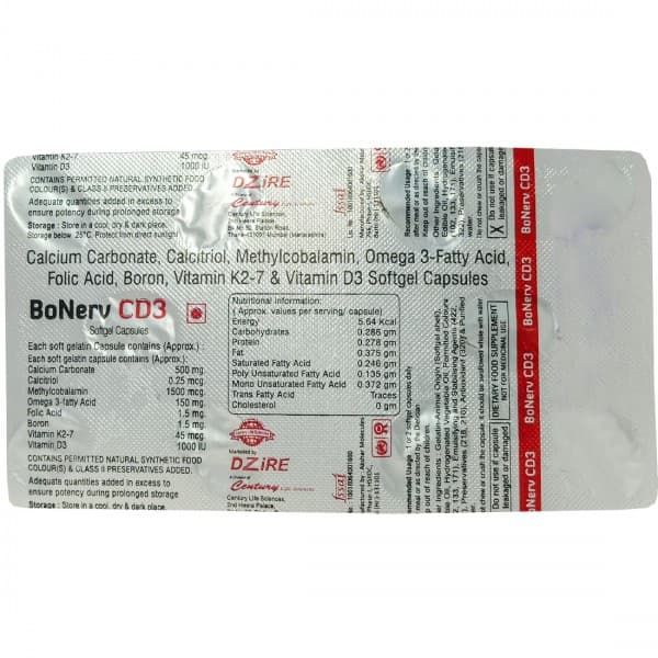 Bonerv CD3 10 Capsules