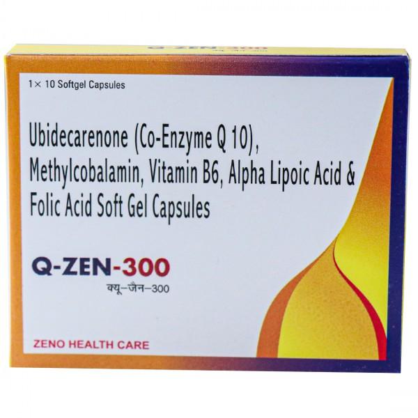 Q Zen 300 mg Softgel 10 Capsules