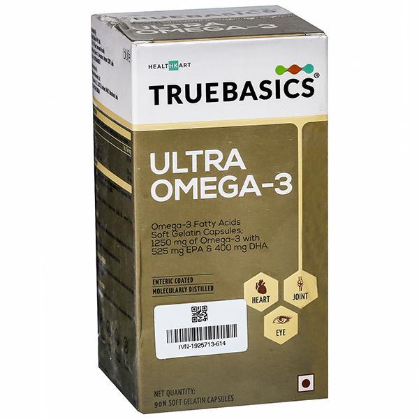 Truebasics Ultra Omega 3 90 Soft Gelatin Capsules