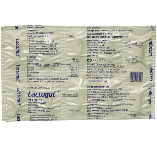 Lactogut 10 Vegetable Capsules