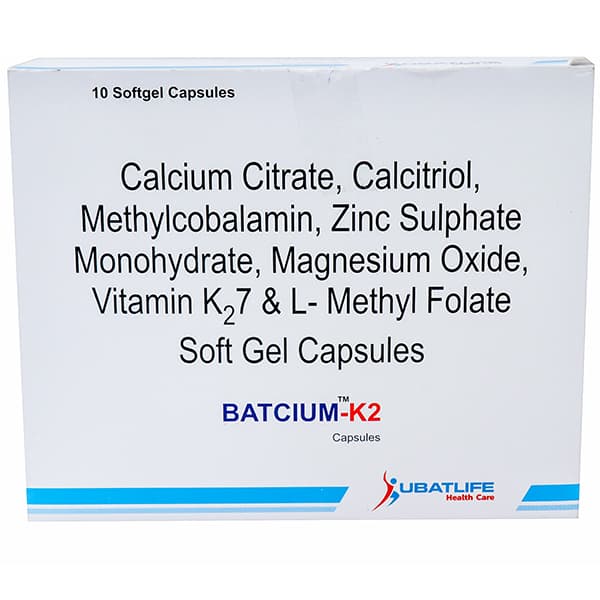 Batcium K2 Softgel Capsule (10 Cap)