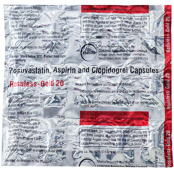 Rosuless Gold 20 mg Capsule (15 Cap)