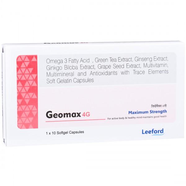 Geomax 4G Soft Gelatin Capsule (10 Cap)