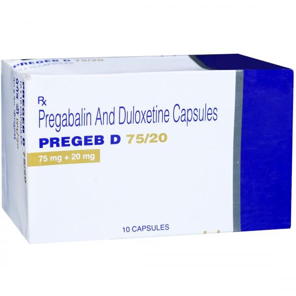 Pregeb D 75/20 mg Capsule (10 Cap)