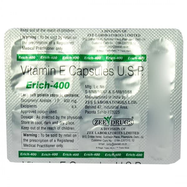 Erich 400 mg Capsule (10 Cap)