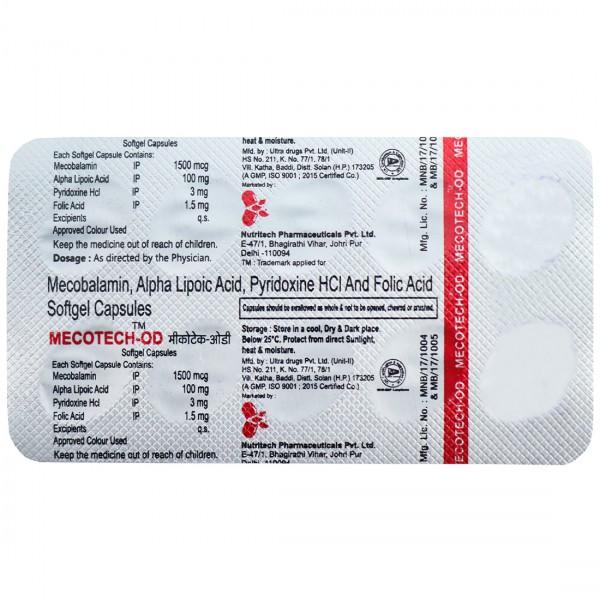Mecotech OD Softgel Capsule (10 Cap)