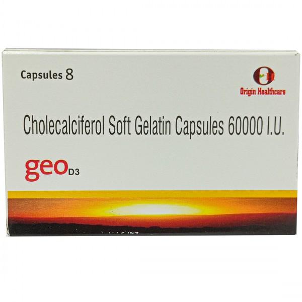 Geo D3 60000 IU Capsule (8 Cap)
