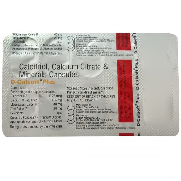 D Calsoft Plus Capsule (10 Cap)