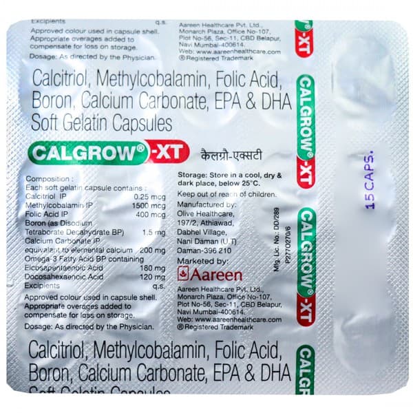 Calgrow XT 15 Soft Gelatin Capsules
