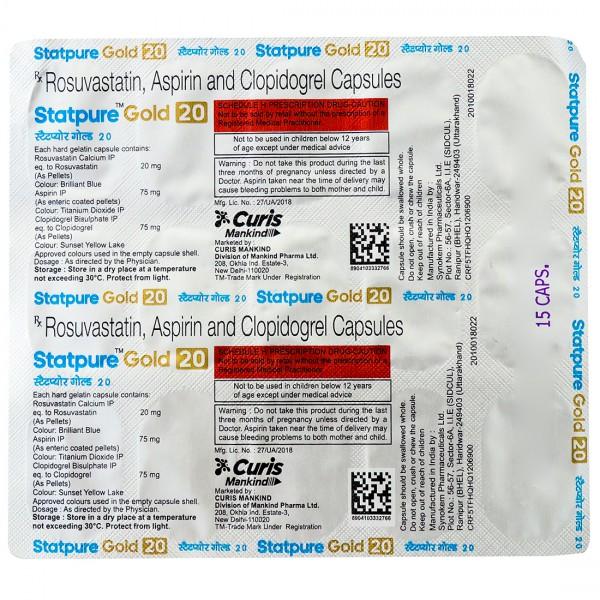 Statpure Gold 20 mg Capsule (15 Cap)
