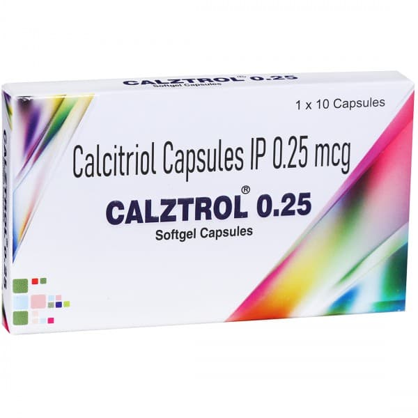Calztrol 0.25 mcg Softgel Capsule (10 Cap)