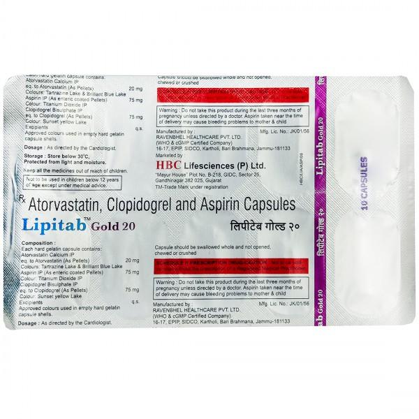 Lipitab Gold 20 Capsule (10 Cap)