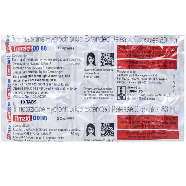 Timzid OD 80 mg Capsule (10 Cap)