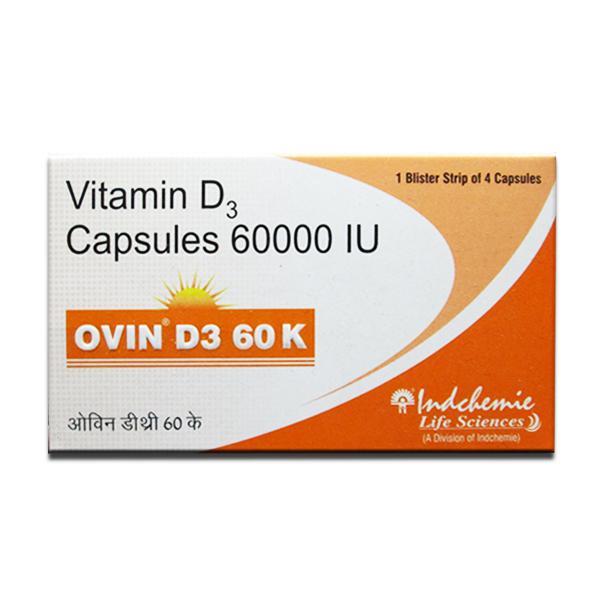 Ovin D3 60 K Capsule (4 Cap)
