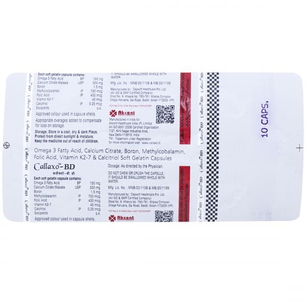 Callaxo BD Soft Gelatin Capsule (10 Cap)