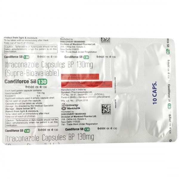 Candiforce SB 130 mg Capsule (10 Cap)