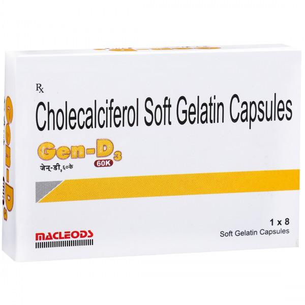 Gen D3 60K Soft Gelatin Capsule (8 Cap)