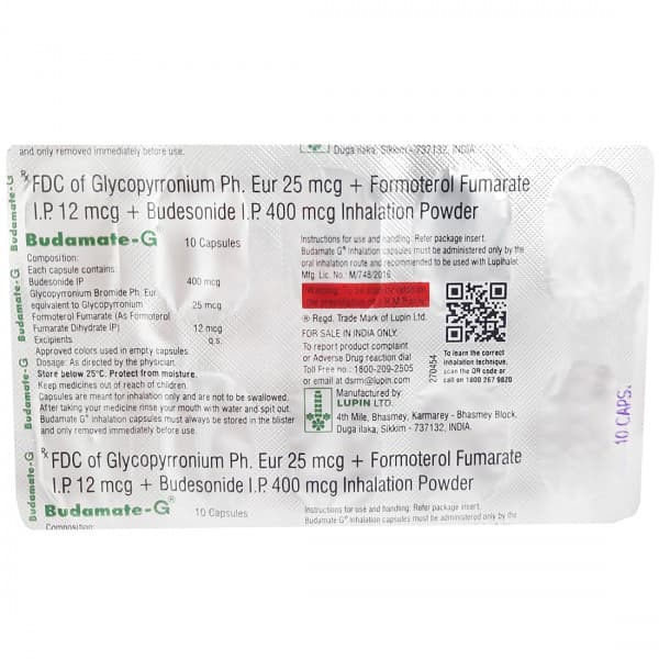 Budamate G Inhalation Capsule (10 Cap)