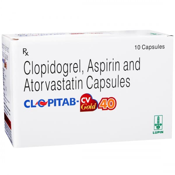 Clopitab CV Gold 40 mg Capsule (10 Cap)