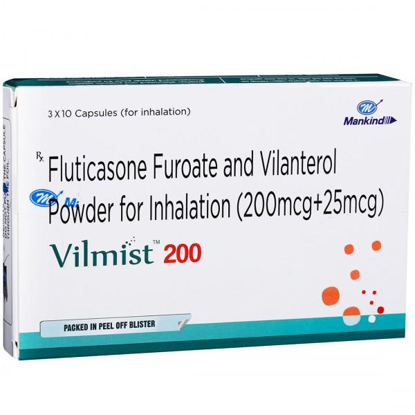 Vilmist 200 mcg Inhalation Capsule (30 Cap)