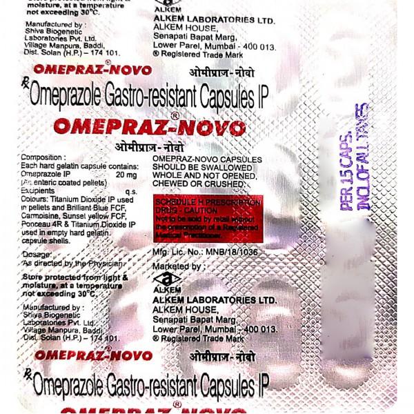 Omepraz Novo 20 mg Capsule (15 Cap)