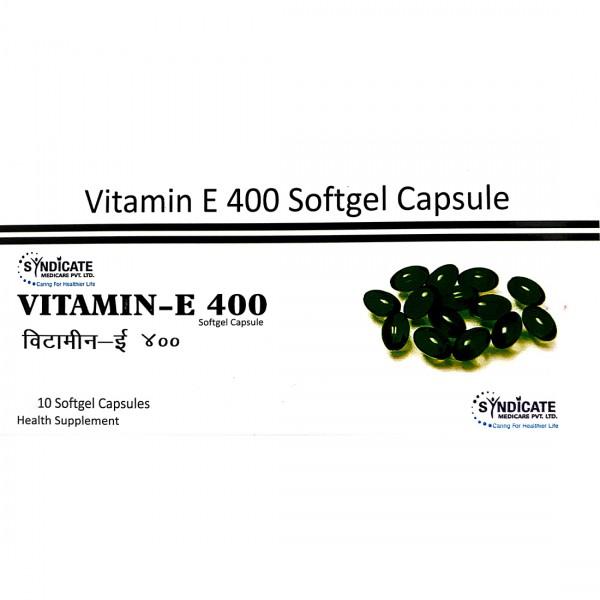 Vitamin E 400 10 Softgel Capsules (Syndicate)