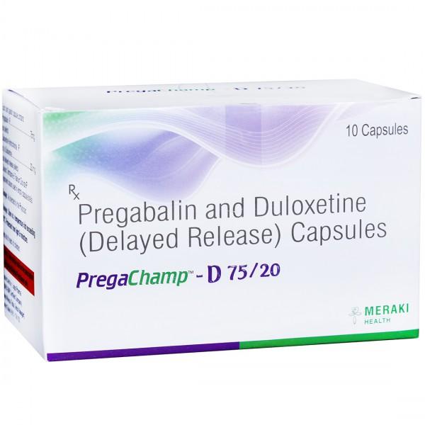 Pregachamp D 75/20 mg Capsule (10 Cap)