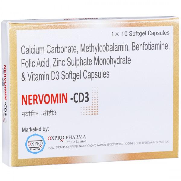 Nervomin CD3 Softgel Capsule (10 Cap)