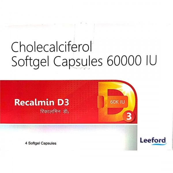 Recalmin D3 60K Softgel Capsule (4 Cap)