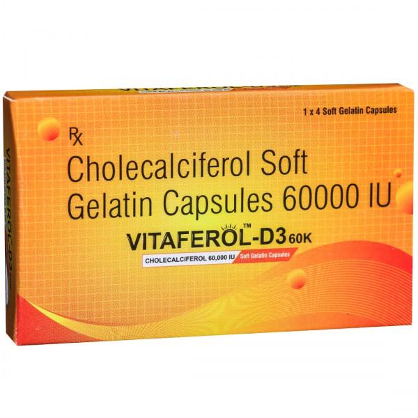 Vitaferol D3 60K Soft Gelatin Capsule (4 Cap)