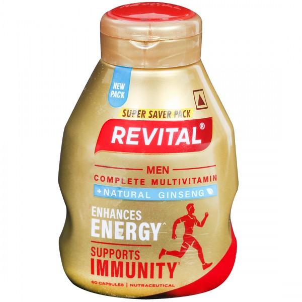 Revital Men Complete Multivitamin with Natural Ginseng 60 Capsules
