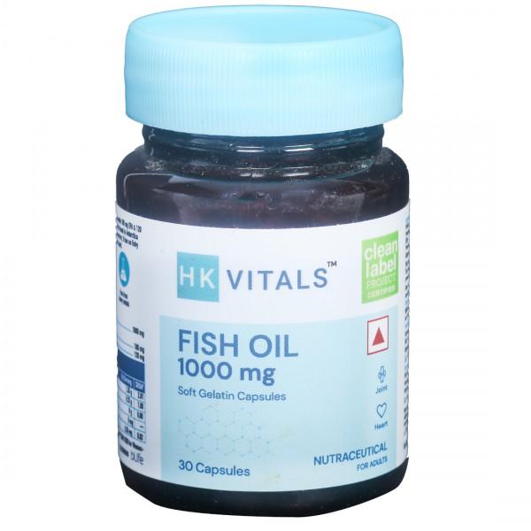 HK Vitals Fish Oil 1000 mg 30 Soft Gelatin Capsules